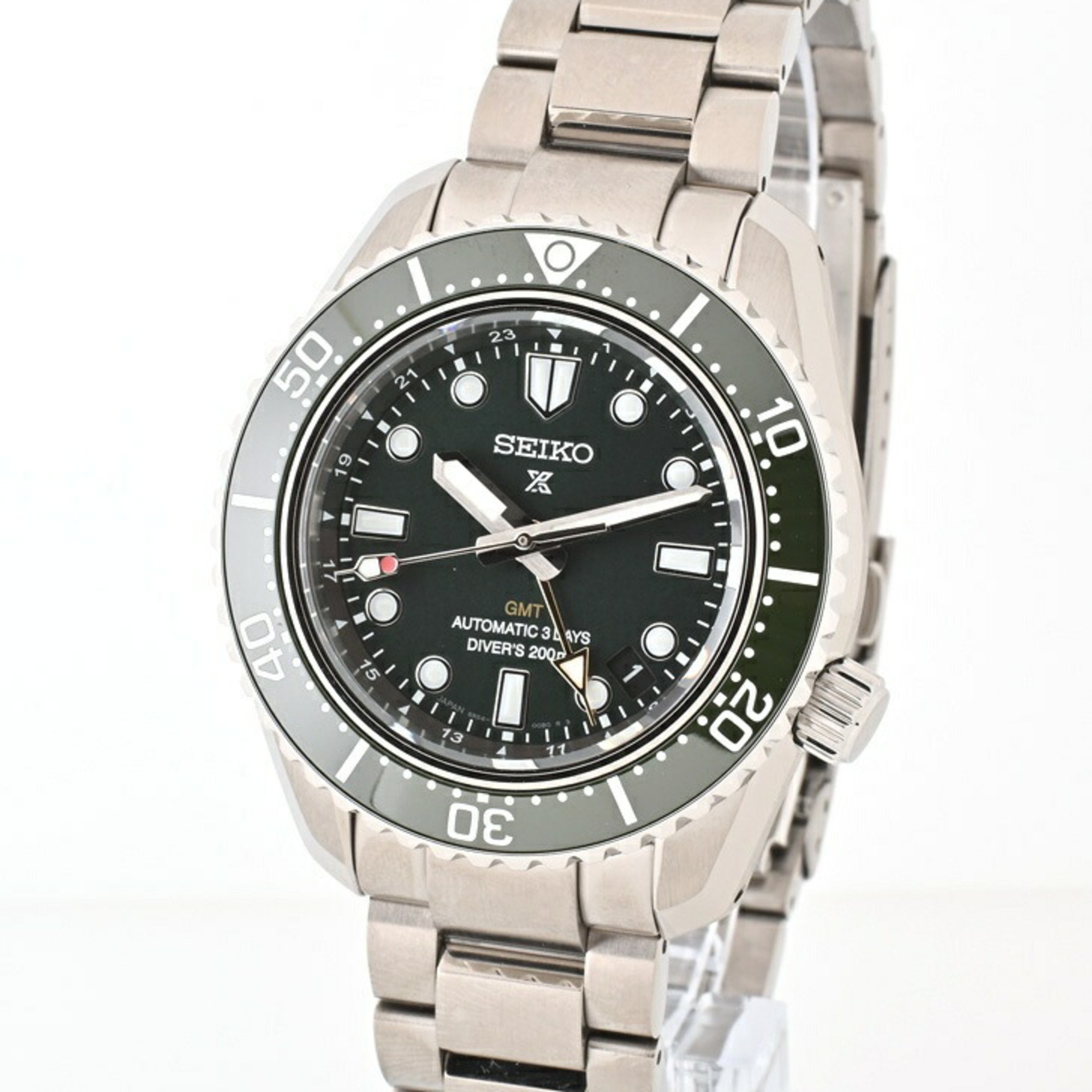 SEIKO PROSPEX Diver Scuba GMT Watch SBEJ009 6R5400D0 Green Automatic Winding E-154720