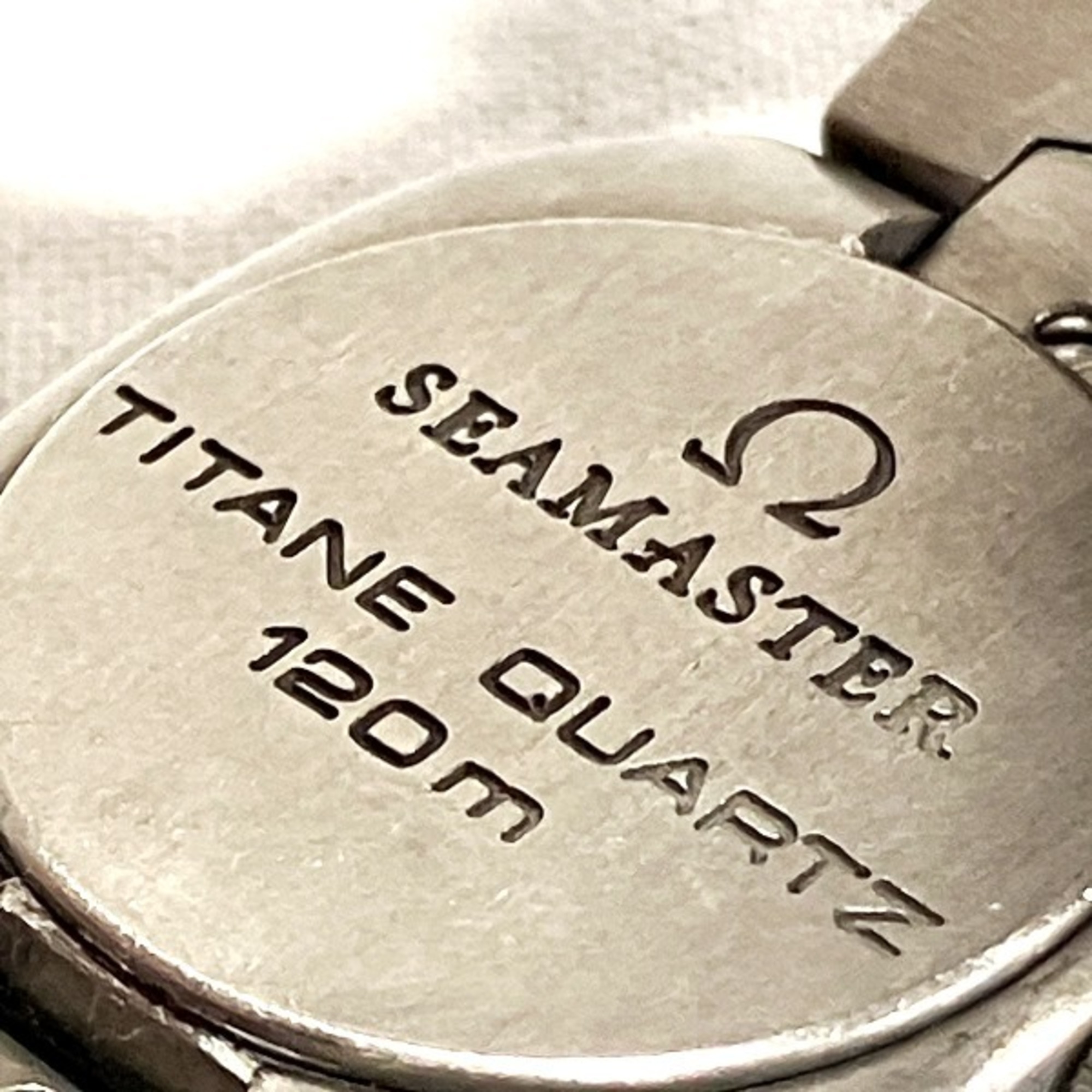 Omega Seamaster Polaris 595.0072 Quartz Titanium x Palladium Watch Ladies