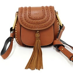 Chloé Chloe Hudson Shoulder Bag Leather 3S1219-H68 Brown Gold Hardware