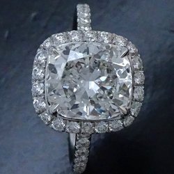 HARRY WINSTON Micropave Ring Diamond 2.01ct F.VS1 Pt950 Platinum 290170