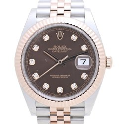 ROLEX Datejust 41 126331G 10P Diamond Random Product Number K18PG Pink Gold x Stainless Steel Men's 39150