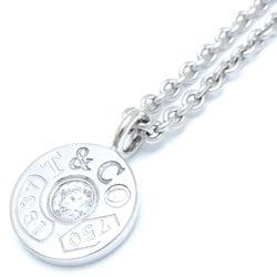 TIFFANY&Co. Tiffany 1837 Circle Necklace 1P Diamond K18WG White Gold 291156