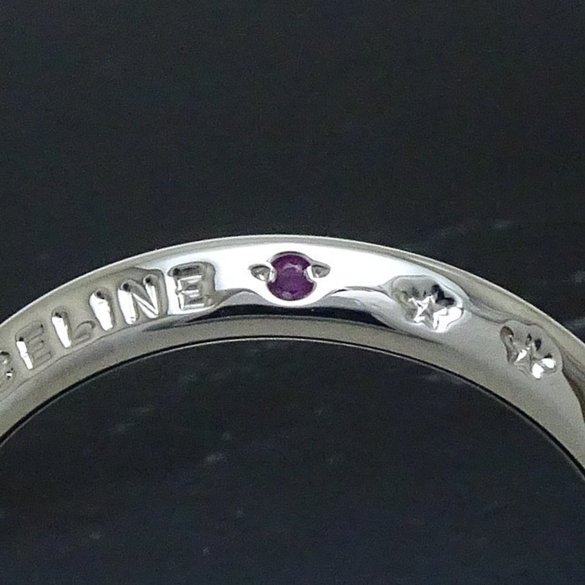 Celine CELINE ring 1P ruby Pt950 platinum 199165
