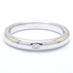 TIFFANY&Co. Tiffany Stacking Band Ring 1P Diamond Pt950 Platinum 290828