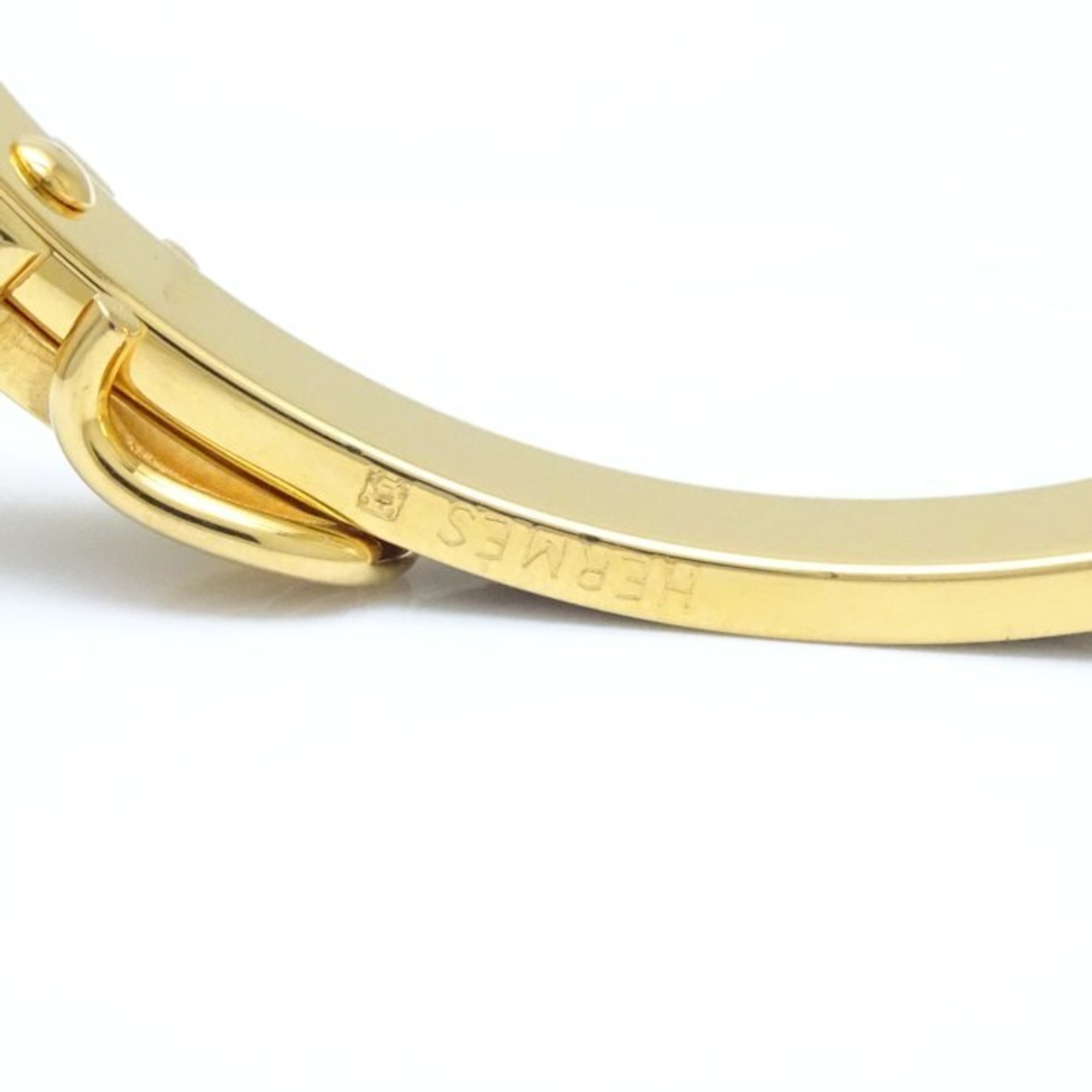 Hermes Jumping Bangle Brown x Gold GP Plated 290070