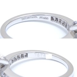 TIFFANY&Co. Tiffany Ribbon Ring Single Diamond 0.53ct H.VVS2 8 Pt950 Platinum 290906