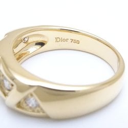 Christian Dior Diamond Ring 0.13ct K18YG Yellow Gold 199957