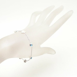 GUCCI heart tag bracelet blue topaz silver 925 199687