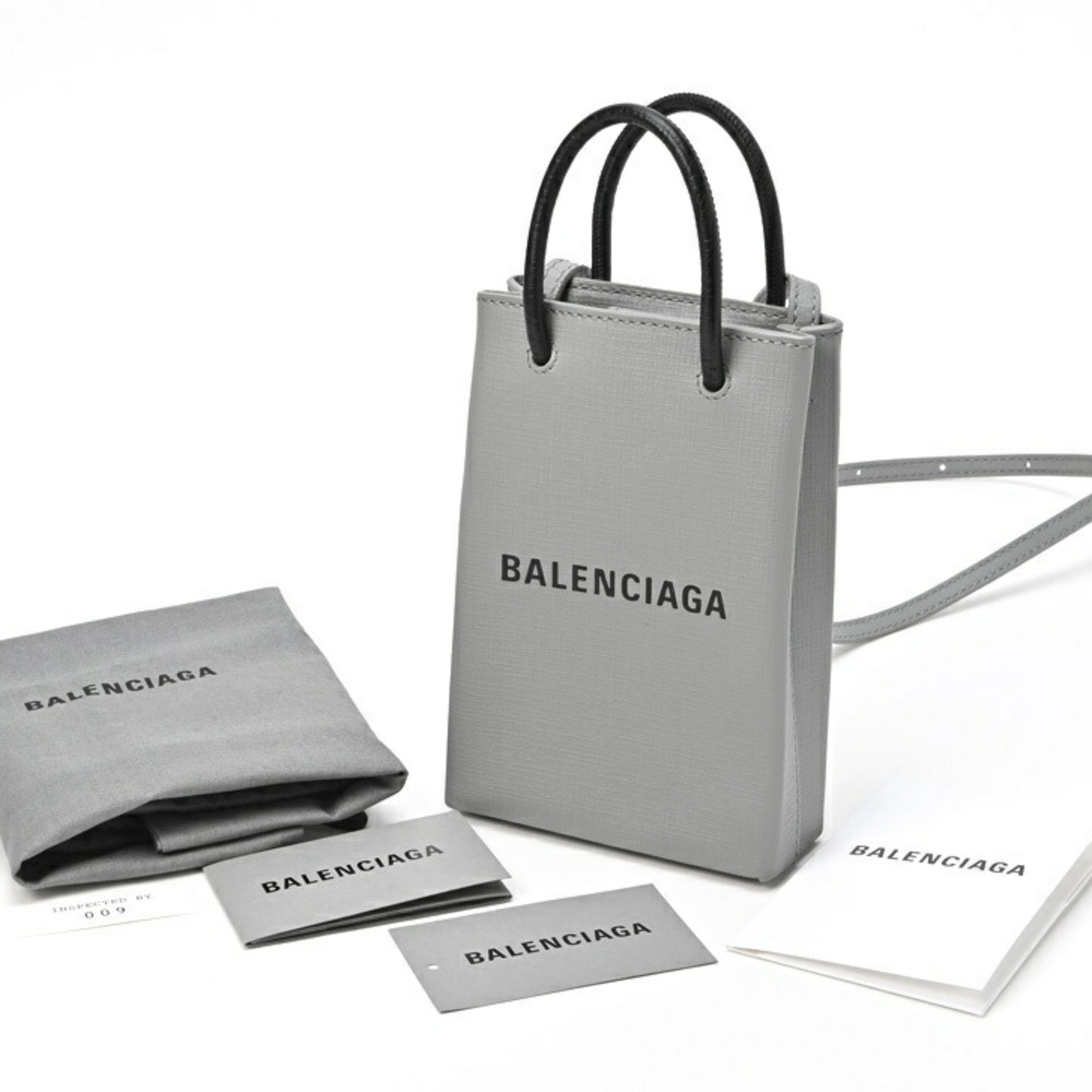 Balenciaga Bag Shoulder Pouch 593826 Gray S-155007