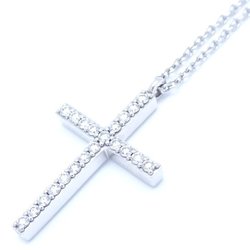 TIFFANY&Co. Tiffany Metrocross Necklace Medium Diamond K18WG White Gold 290772