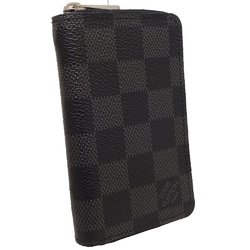 LOUIS VUITTON Coin Case Damier Graphite Zippy Purse Black N63076 082612