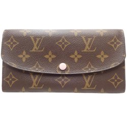 Louis Vuitton Monogram LOUIS VUITTON Portefeuil Emily M61289 Long Wallet Brown 083268