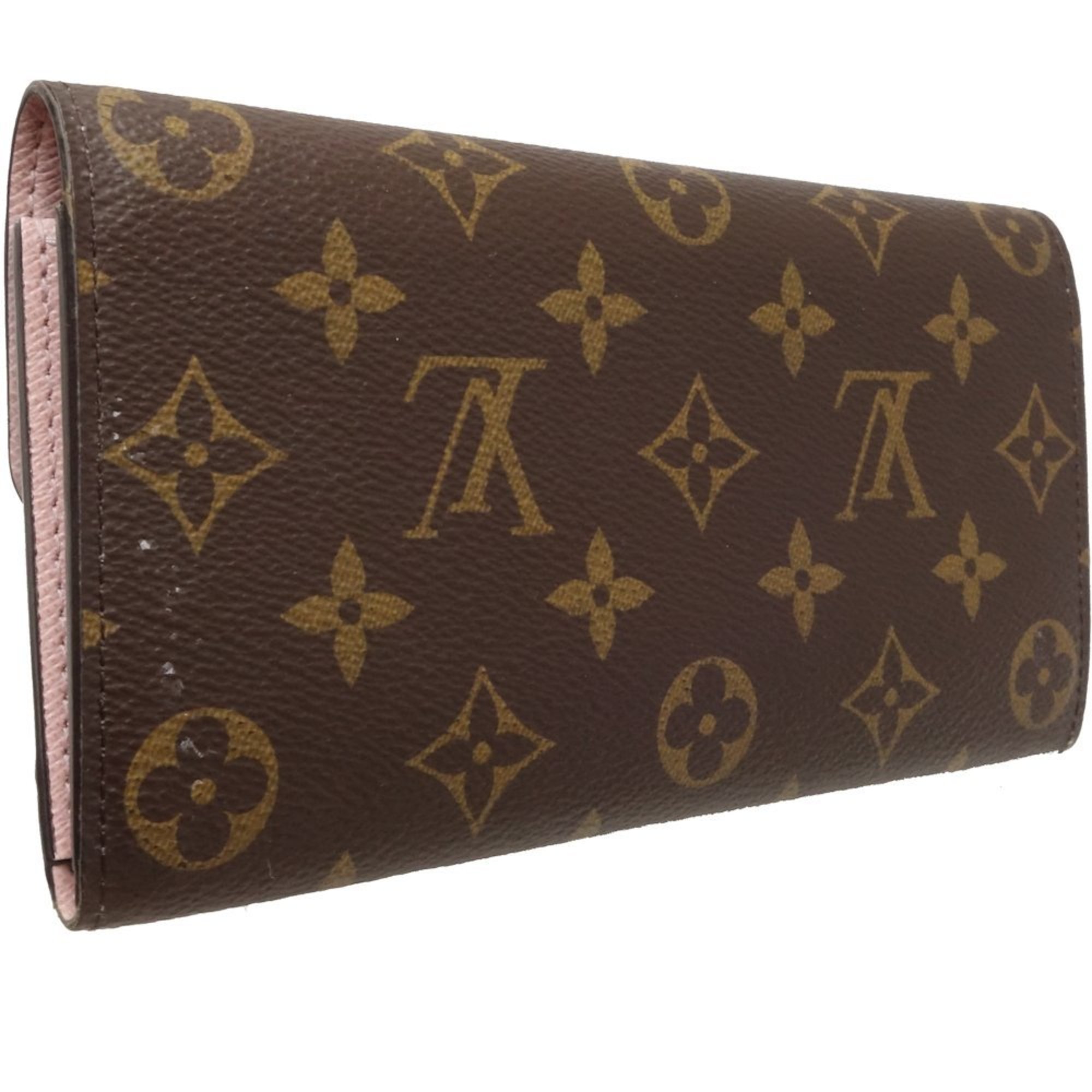 Louis Vuitton Monogram LOUIS VUITTON Portefeuil Emily M61289 Long Wallet Brown 083268