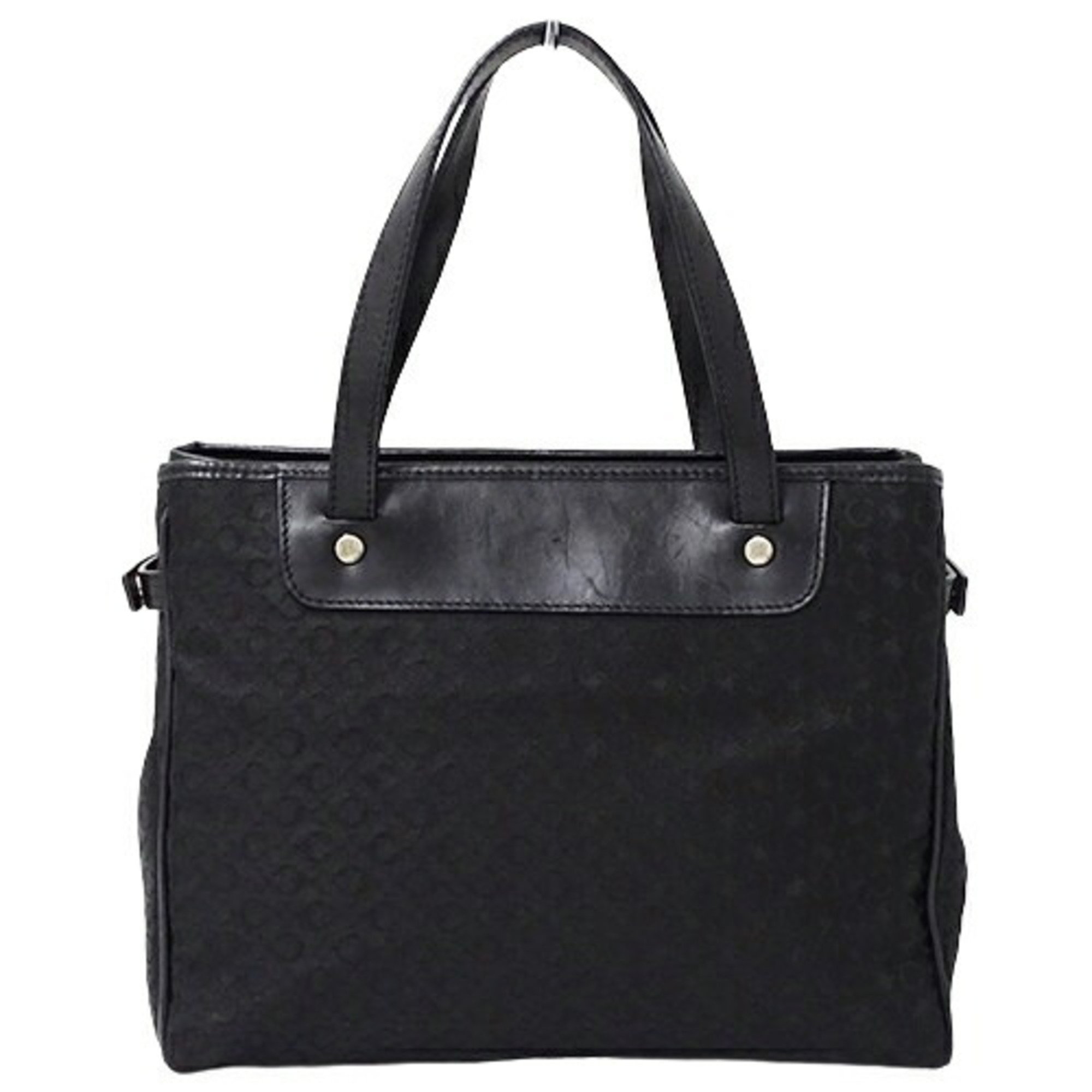 CELINE Bag Ladies Brand Handbag Tote C Macadam Canvas Black Compact