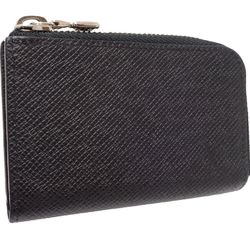 Louis Vuitton Taiga LOUIS VUITTON Porto Monéjour M63375 Coin Case Noir 083726