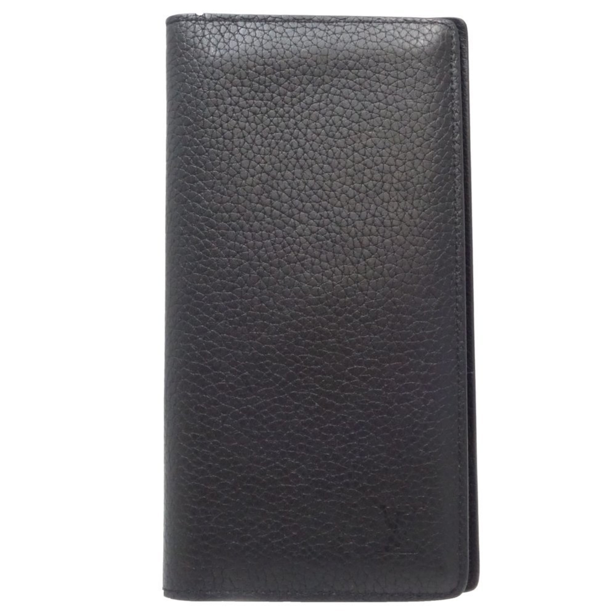 LOUIS VUITTON Portefeuille Brother M58818 Long Wallet Taurillon Leather Black 082996