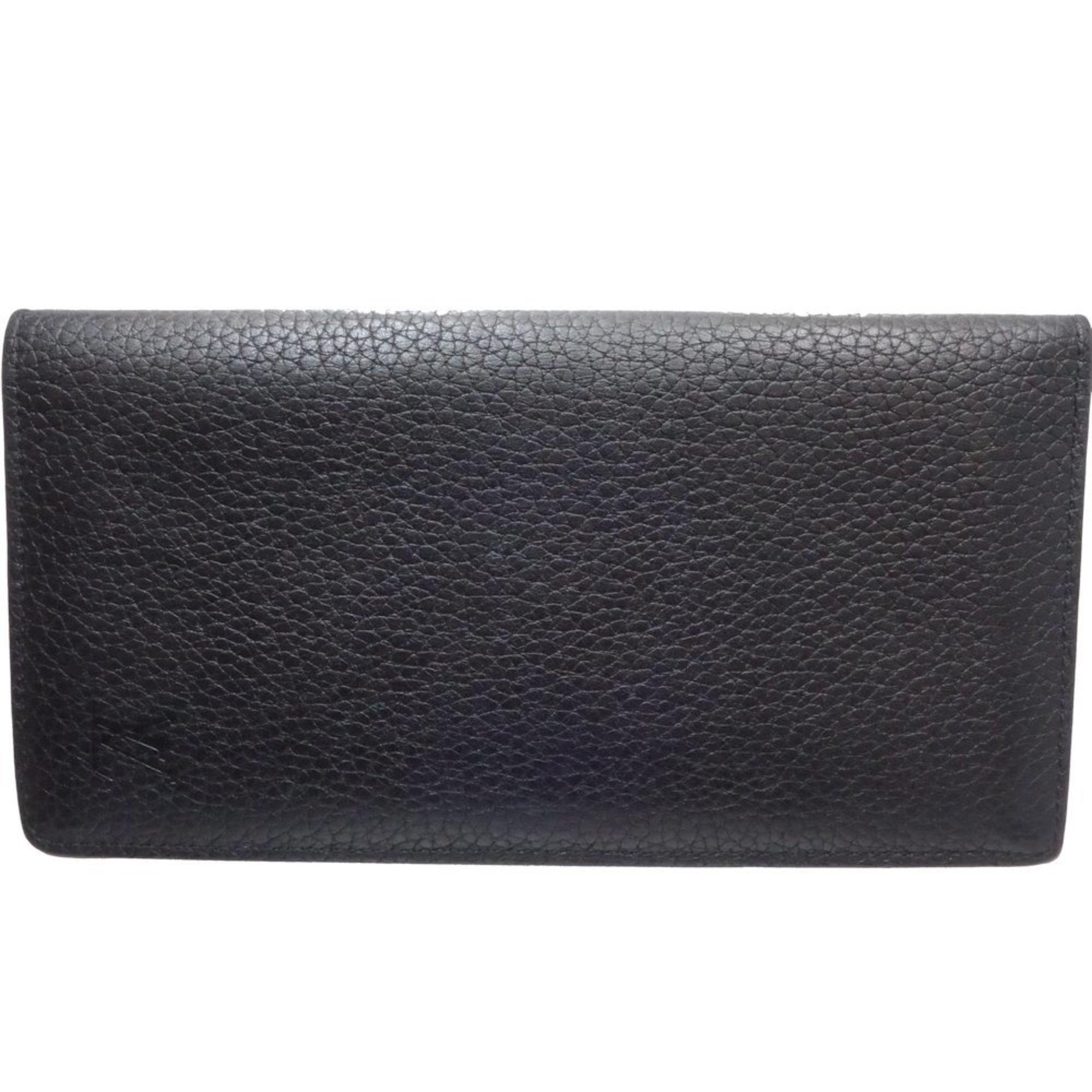 LOUIS VUITTON Portefeuille Brother M58818 Long Wallet Taurillon Leather Black 082996