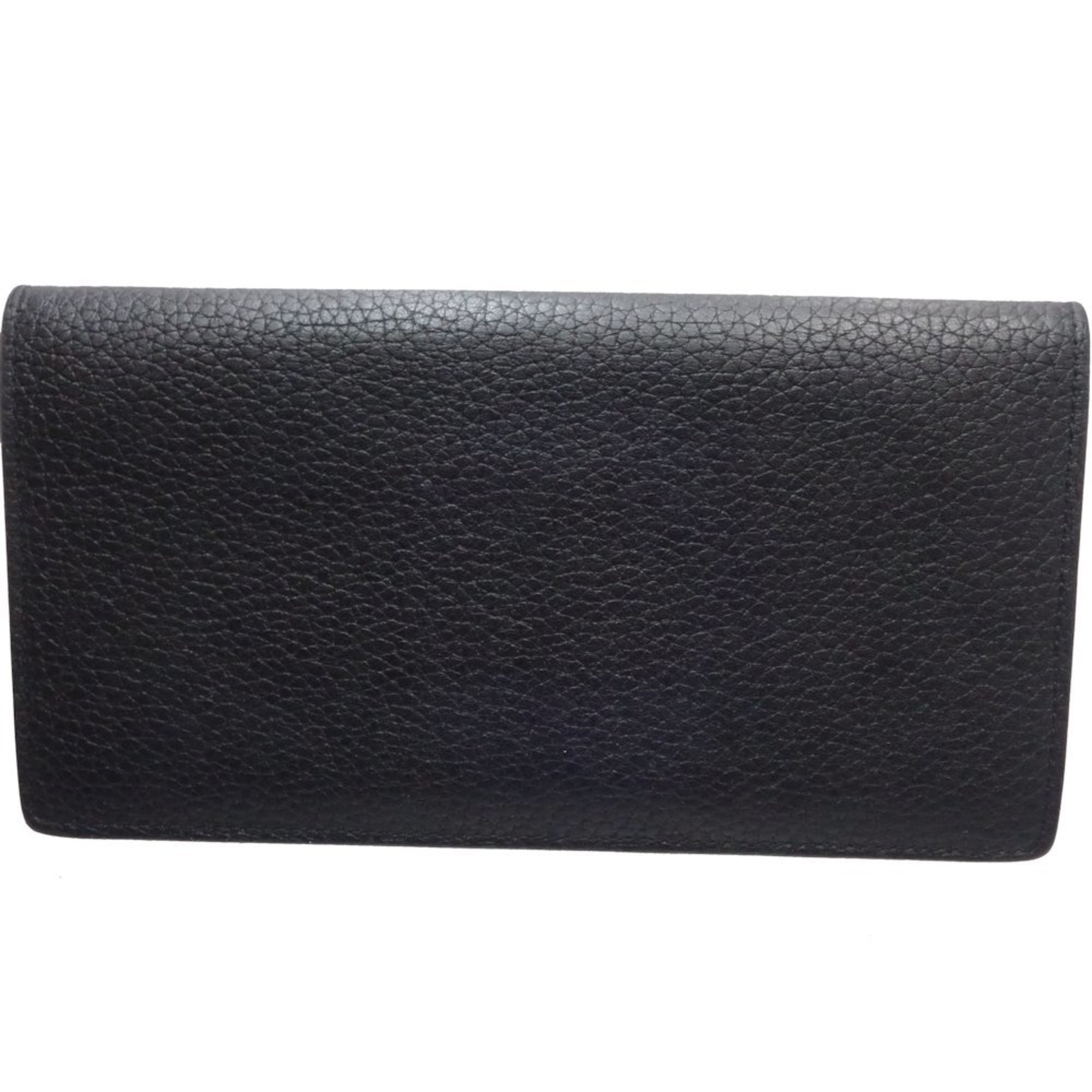 LOUIS VUITTON Portefeuille Brother M58818 Long Wallet Taurillon Leather Black 082996