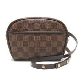 LOUIS VUITTON N51296 Damier Pochette Ipanema Ebene Waist Bag Pouch Brown 059569