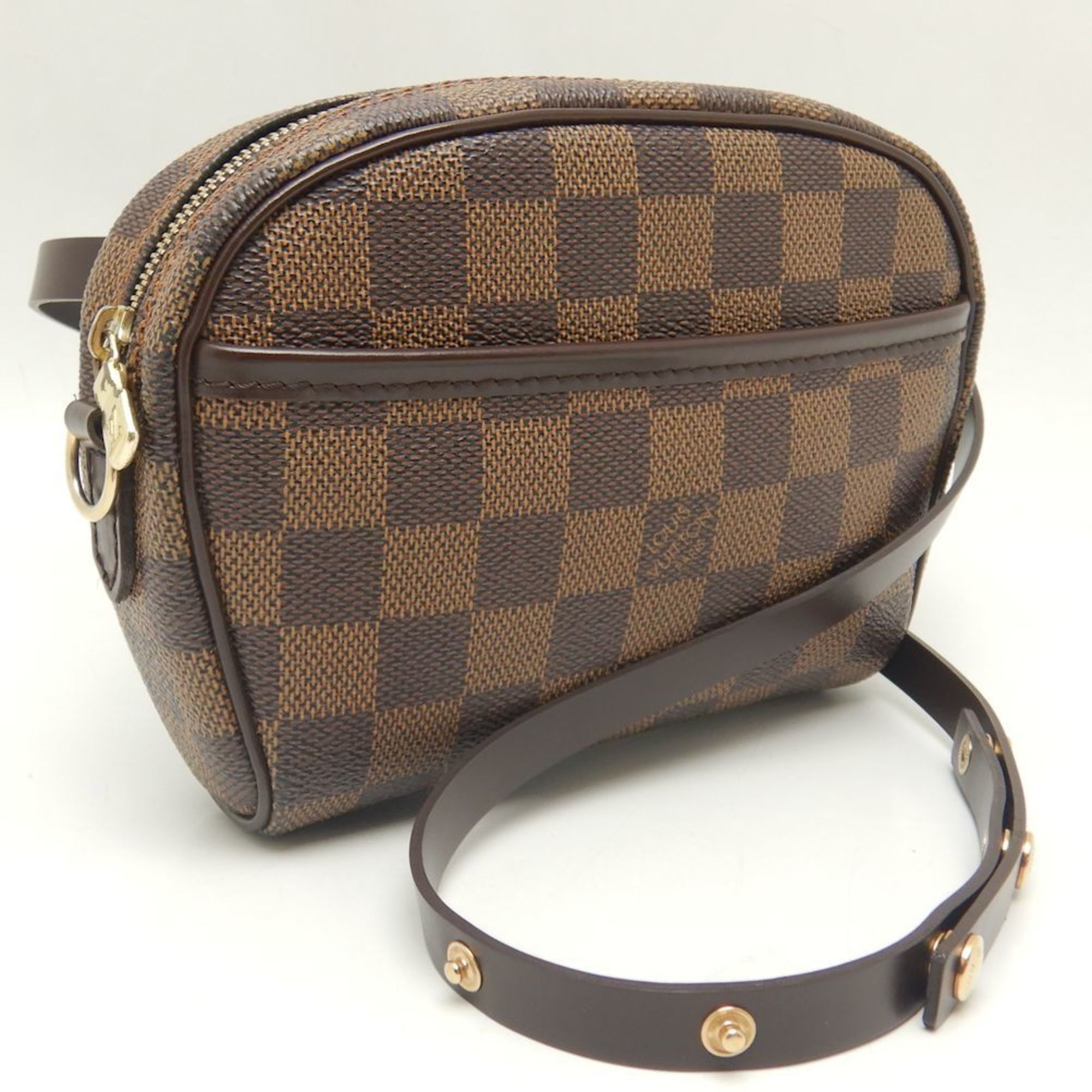 LOUIS VUITTON N51296 Damier Pochette Ipanema Ebene Waist Bag Pouch Brown 059569