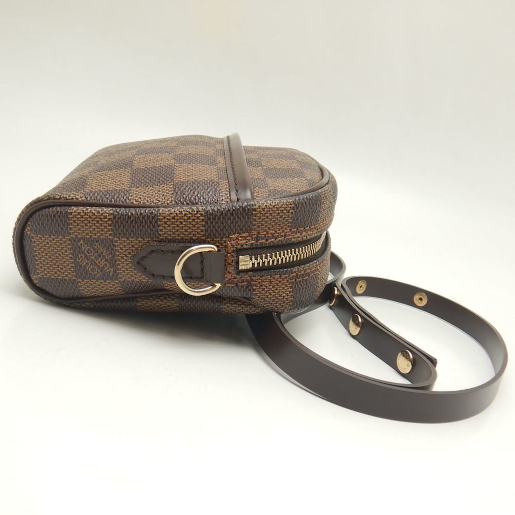 LOUIS VUITTON N51296 Damier Pochette Ipanema Ebene Waist Bag Pouch Brown 059569