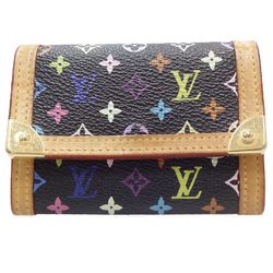 LOUIS VUITTON Portomone Plastic M92656 Coin Case Noir 083714