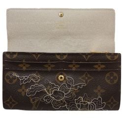 LOUIS VUITTON Portefeuille Sarah M95390 Long Wallet Dantelle Brown 083715