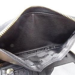 Michael Kors Round Zipper 35H5GFTE3L Long Wallet Leather Black 080182