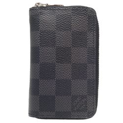 LOUIS VUITTON Damier Graphite Zippy Coin Purse N63076 Case 083720