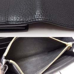 LOUIS VUITTON Portefeuil Capucines M64102 Long Wallet Taurillon Leather Black 083021