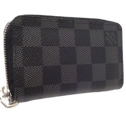 LOUIS VUITTON Damier Graphite Zippy Coin Purse N63076 Case 083725