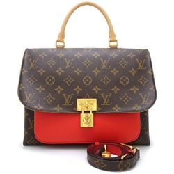 Louis Vuitton Monogram LOUIS VUITTON Marignan M44286 2Way Bag Brown Coquelicot 350611