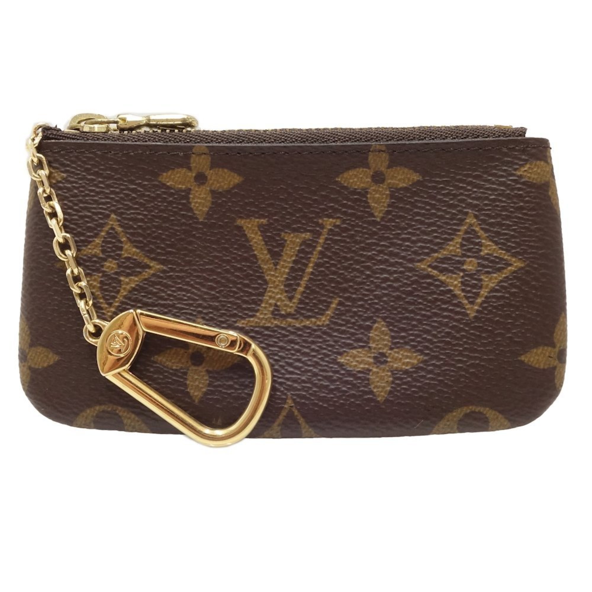 LOUIS VUITTON Coin Case Monogram Pochette Clé Brown M62650 082610