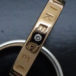Celine CELINE 2-row diamond ring K18PG pink gold × K18WG white 290075