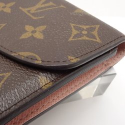 Louis Vuitton Monogram LOUIS VUITTON Portefeuil Emily M61289 Long Wallet Brown Rose Ballerine 083316