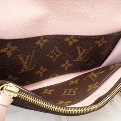 Louis Vuitton Monogram LOUIS VUITTON Portefeuil Emily M61289 Long Wallet Brown Rose Ballerine 083316