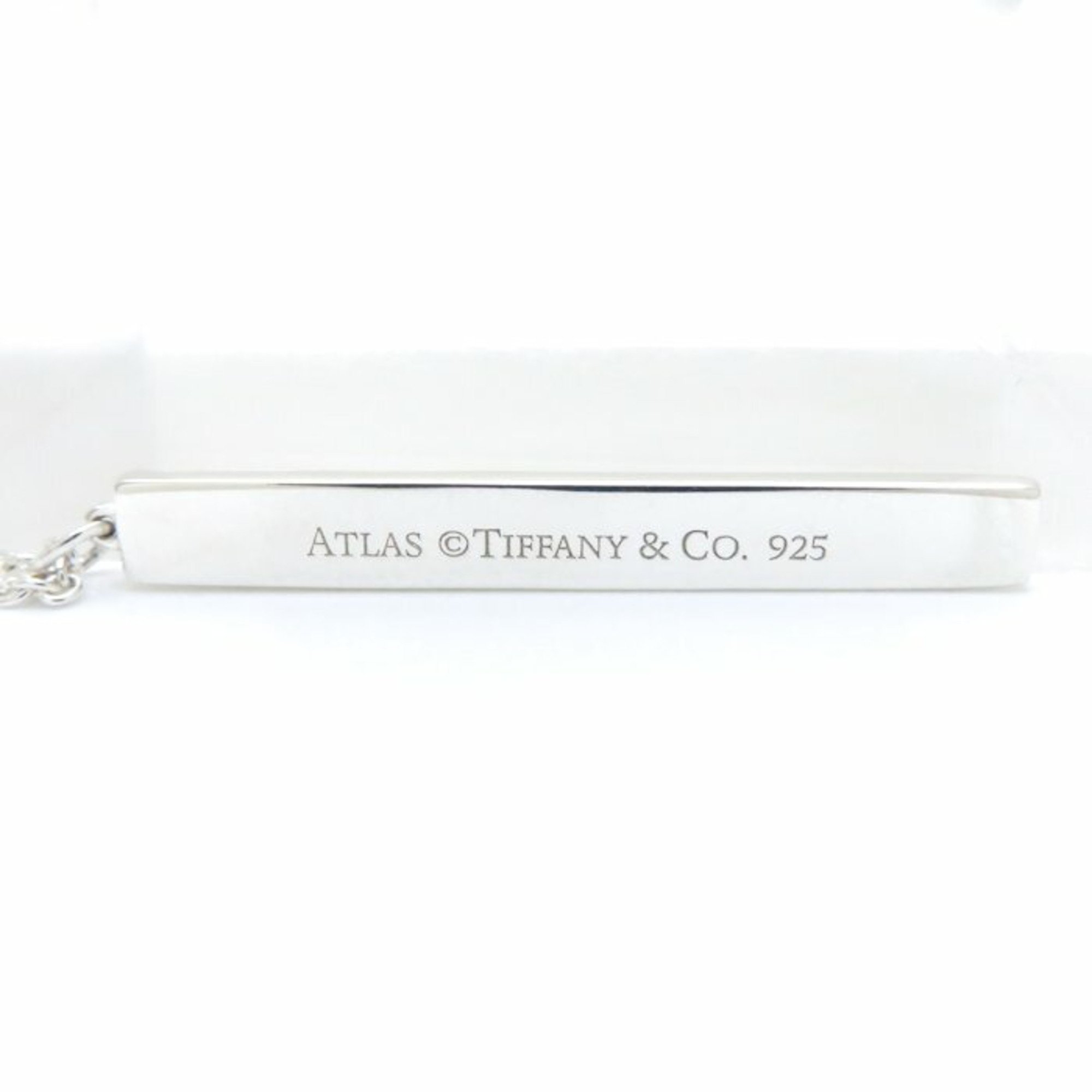 Tiffany TIFFANY&Co. Atlas Bar Necklace SV925 Silver Pendant 097778