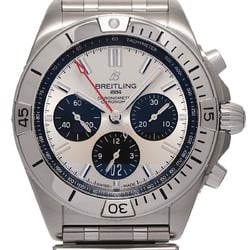 BREITLING Chronomat B01 42 AB0134 Men's SS Watch Automatic Silver Dial