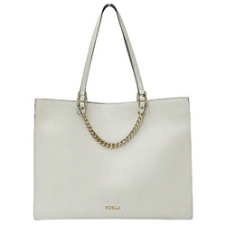 Furla Bag Women's Brand Tote Handbag 2way Leather Maggie White Chain