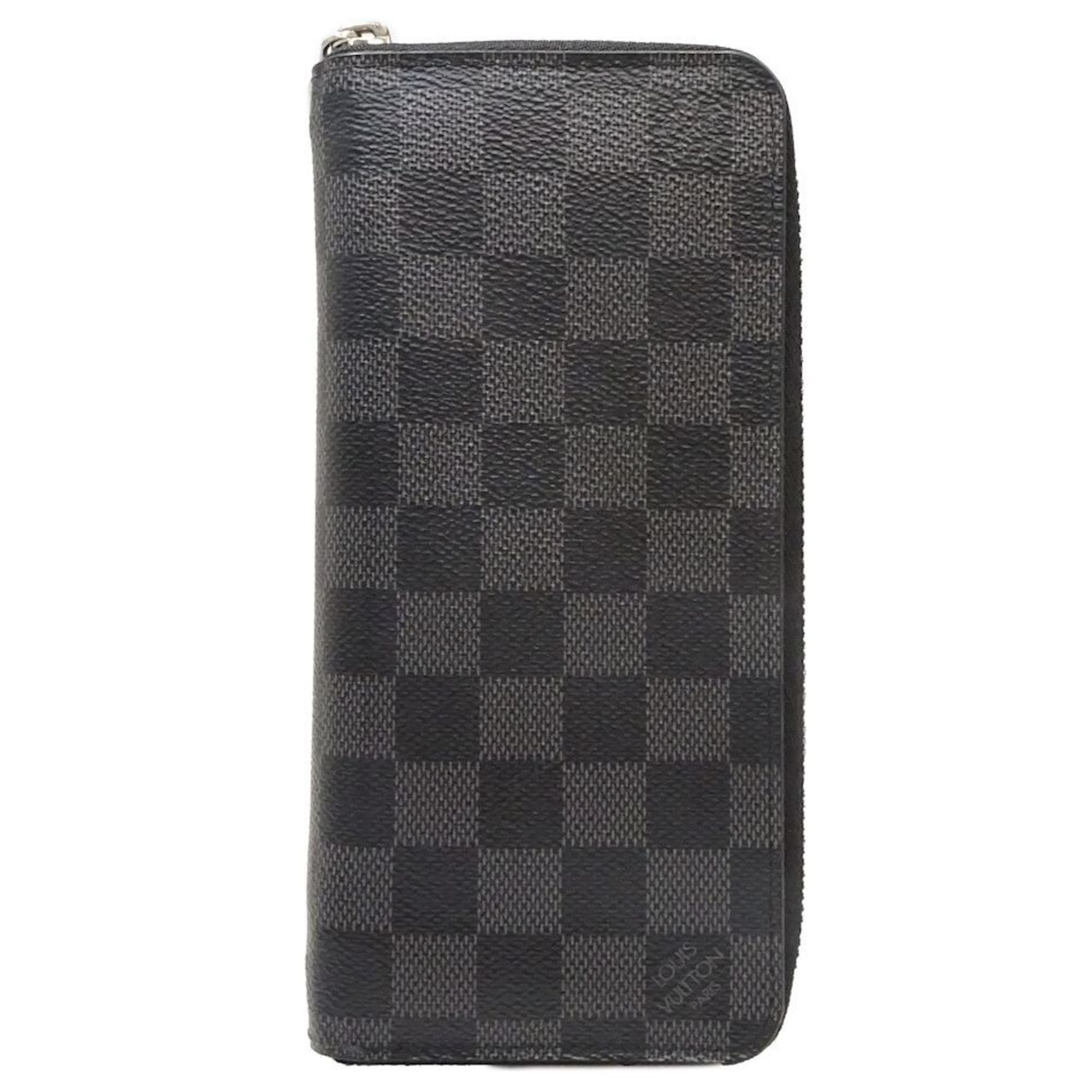 Louis Vuitton LOUIS VUITTON Vertical N63095 Long Wallet Graphite 083767