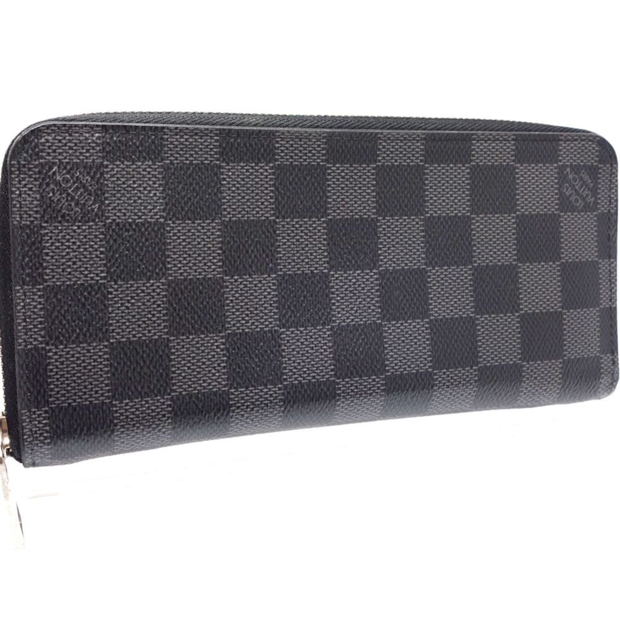 Louis Vuitton LOUIS VUITTON Vertical N63095 Long Wallet Graphite 083767