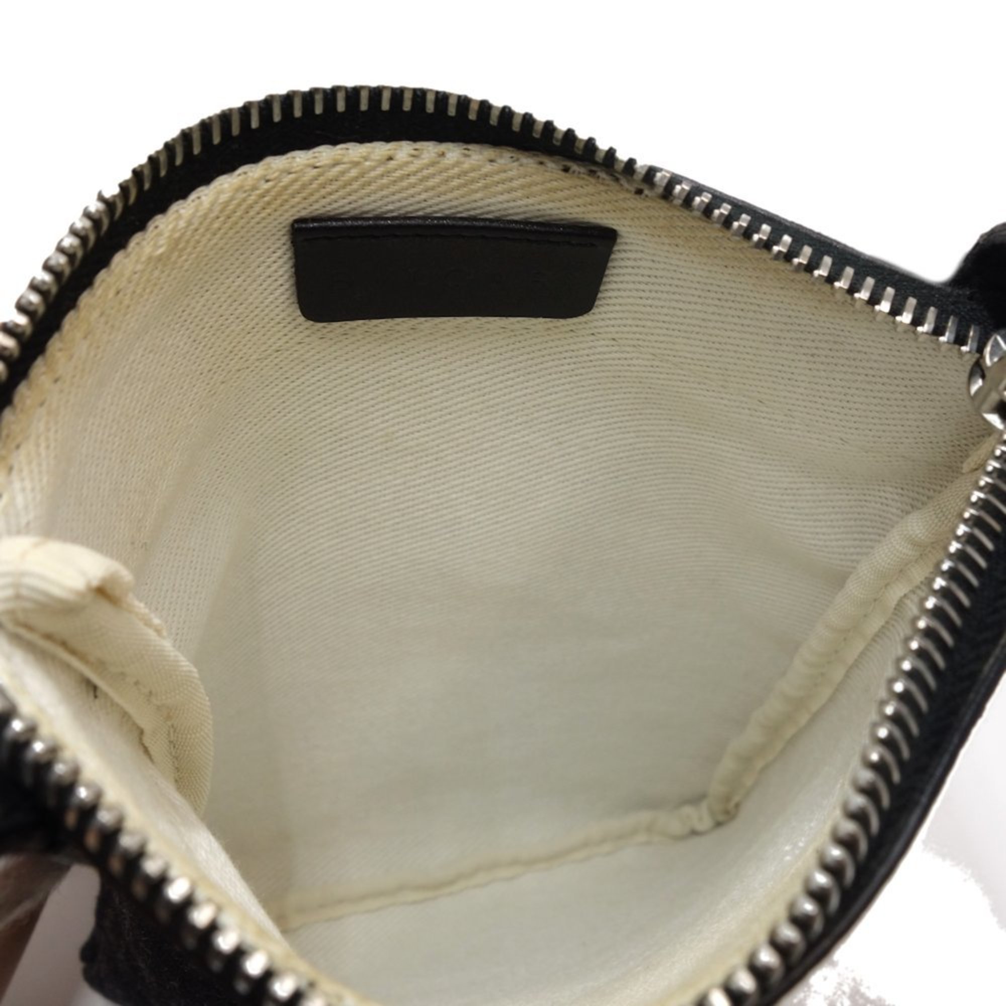 BVLGARI Logomania Shoulder Bag Pochette Canvas x Leather Black 083668