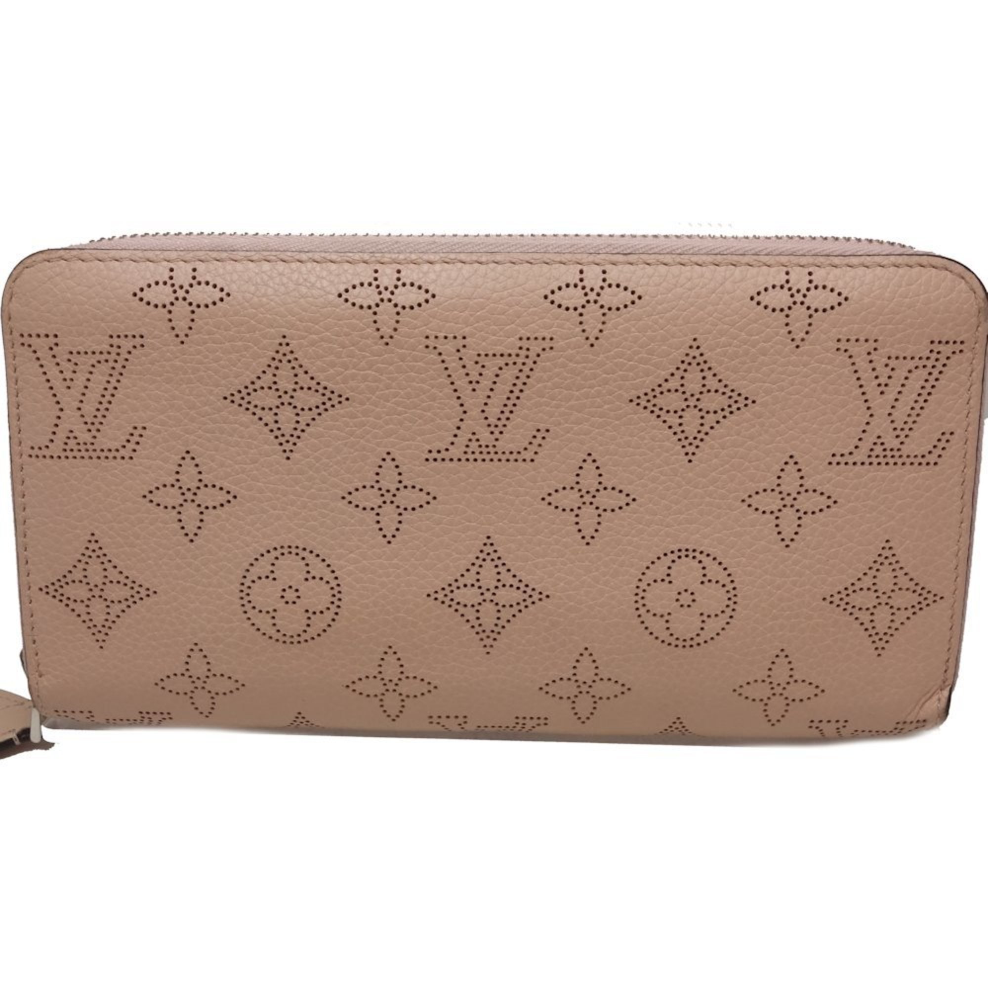 LOUIS VUITTON Zippy Wallet M61868 Long Monogram Mahina Magnolia (Pink) 083014