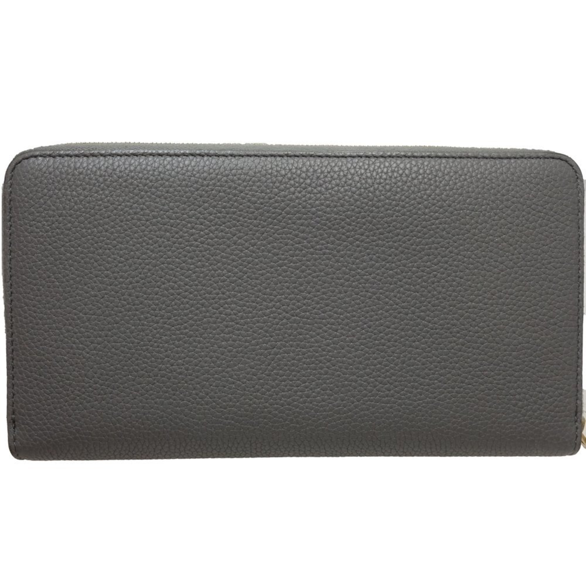 Celine CELINE long wallet large zipped multi-function call gray 105003AU8.10KL 082043