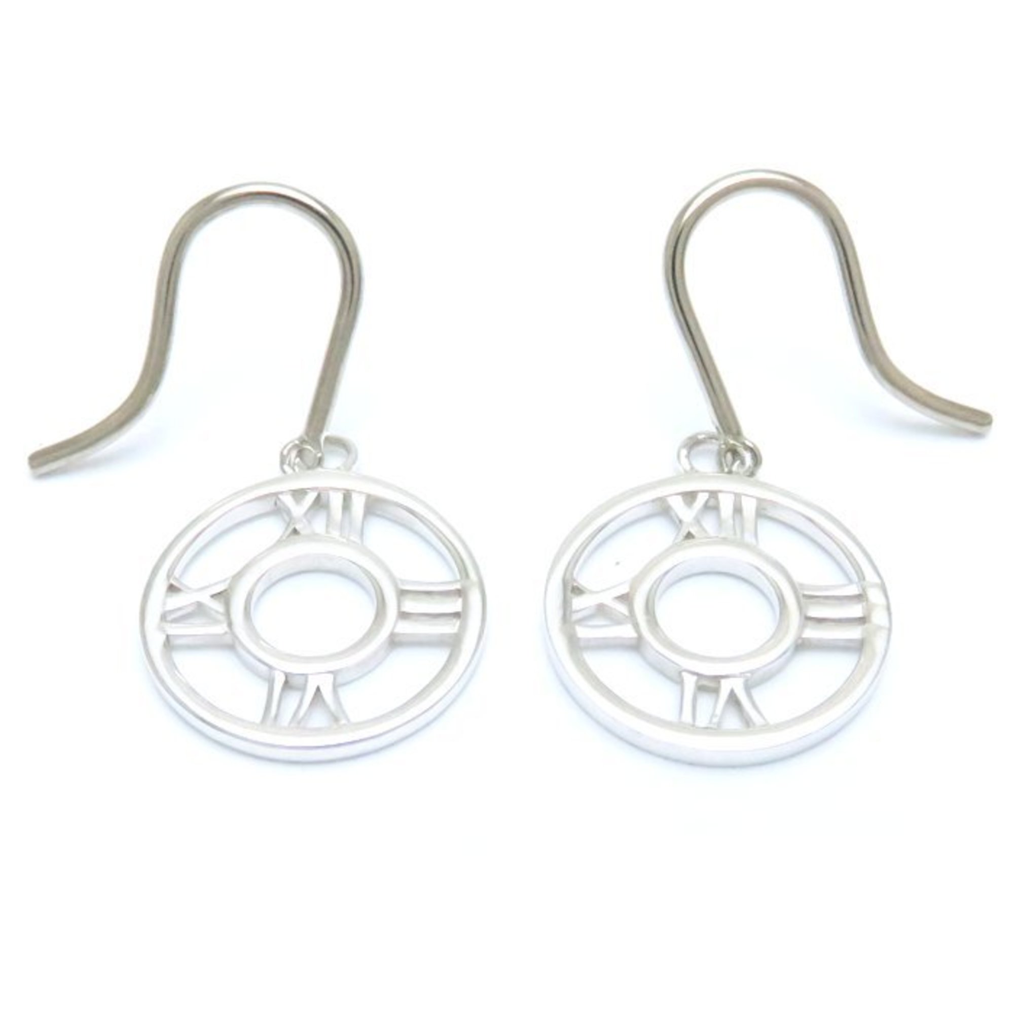 Tiffany TIFFANY&Co. Atlas Medallion Earrings Silver 925 198879