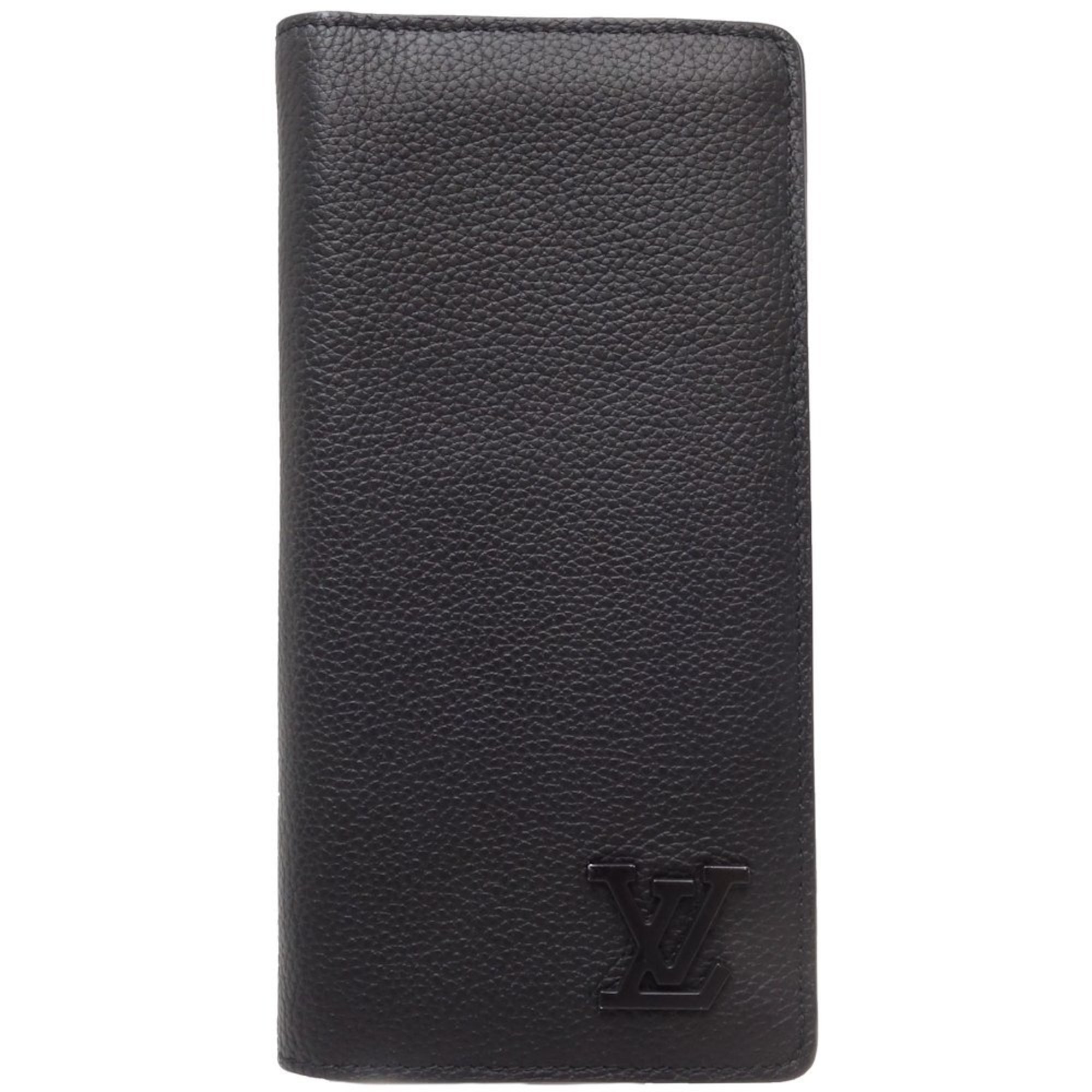 LOUIS VUITTON Portefeuil Brazza NM M69980 Long Wallet LV Aerogram Black 083230