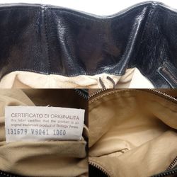 Bottega Veneta BOTTEGA VENETA Intrecciato 131679 Handbag Leather Black Silver 450029