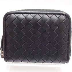 BOTTEGA VENETA Coin Case Intrecciato Leather Black 258468 082716