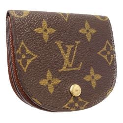 Louis Vuitton Monogram LOUIS VUITTON Portomone Guze M61970 Coin Case Brown 083628