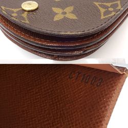 Louis Vuitton Monogram LOUIS VUITTON Portomone Guze M61970 Coin Case Brown 083628